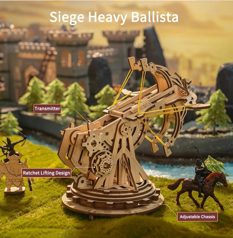 Siege Heavy Ballista 3D Wooden Puzzle Gifts for Children Boys Kids