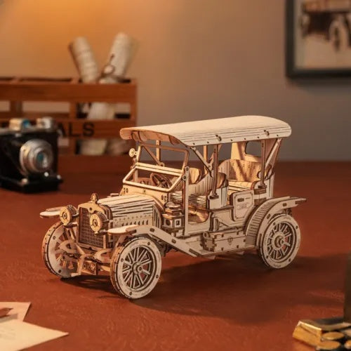 3D Wooden Puzzle DIY Vintage Car MC801 Gifts For Teens
