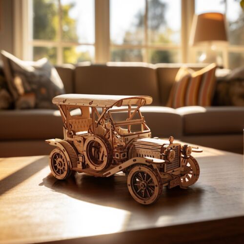 3D Wooden Puzzle DIY Vintage Car MC801 Gifts For Teens